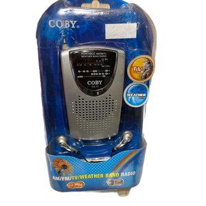 Coby CX-17 Mini AM FM TV Weather Band Pocket Radio